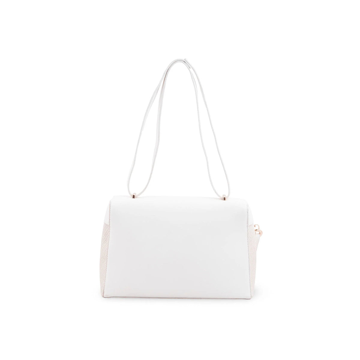 Edlic Women's White Formal Shoulder Bag