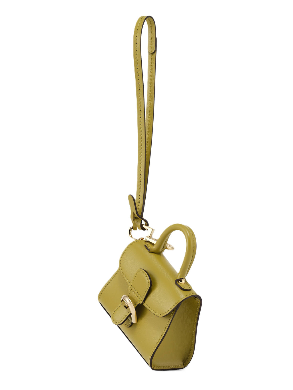 Edlic Women's Kiwi Box Calf Leather Bag Charm
