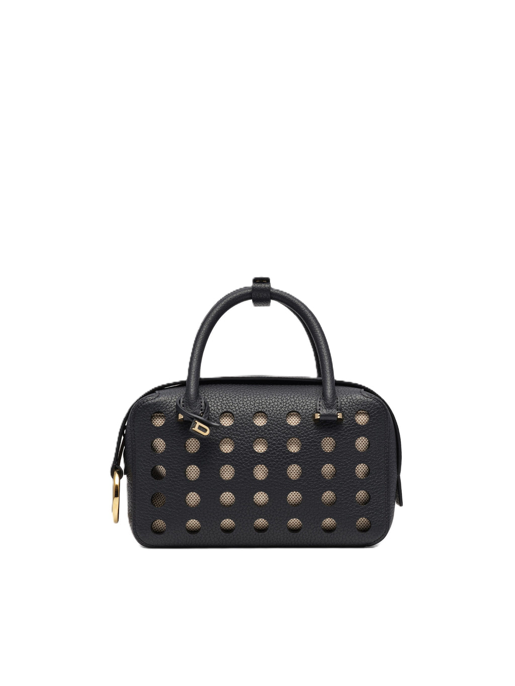 Edlic Women's Black Leather Mini Handbag