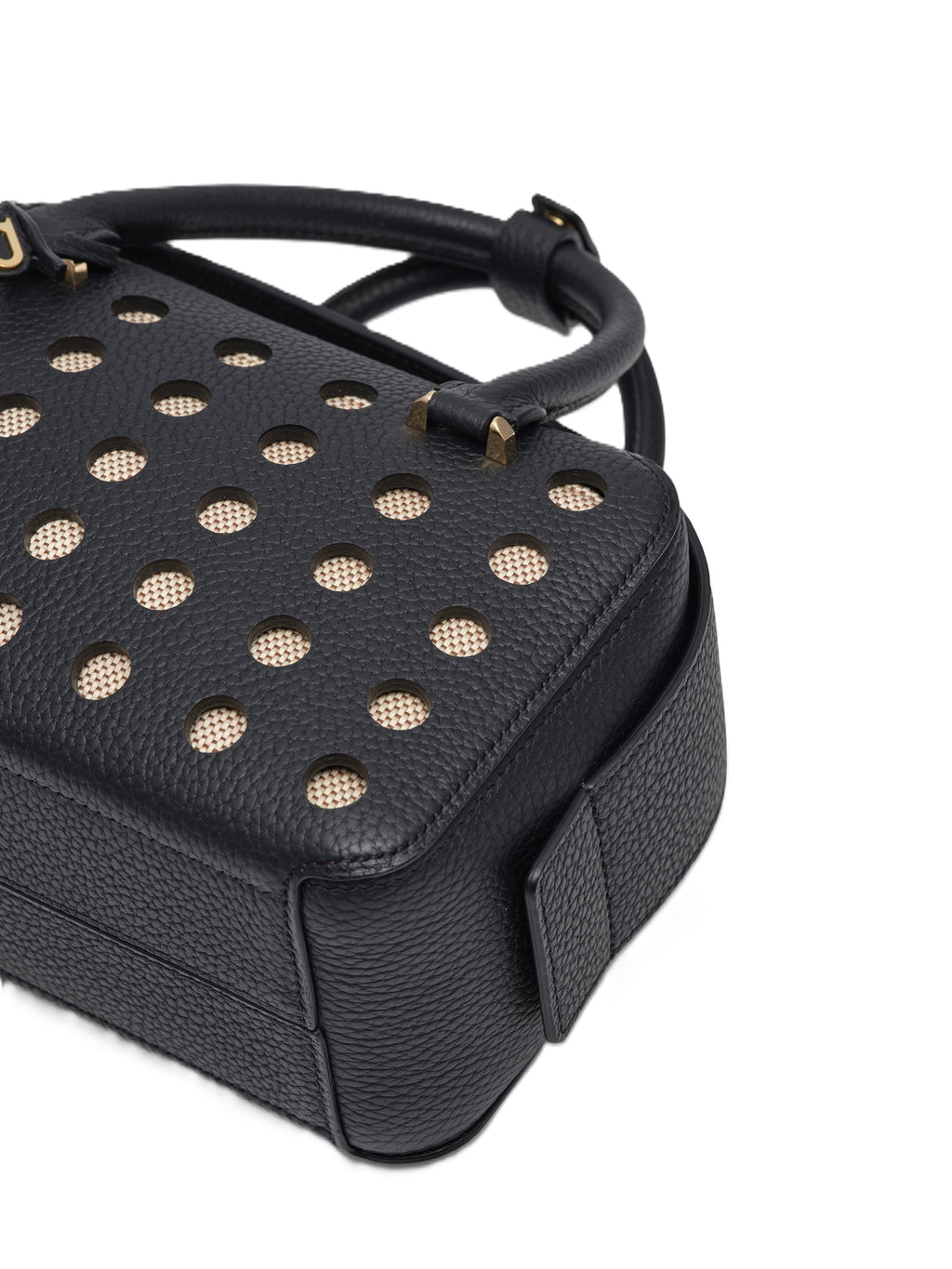Edlic Women's Black Leather Mini Handbag
