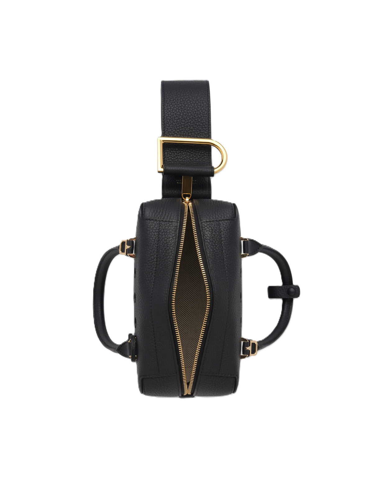 Edlic Women's Black Leather Mini Handbag