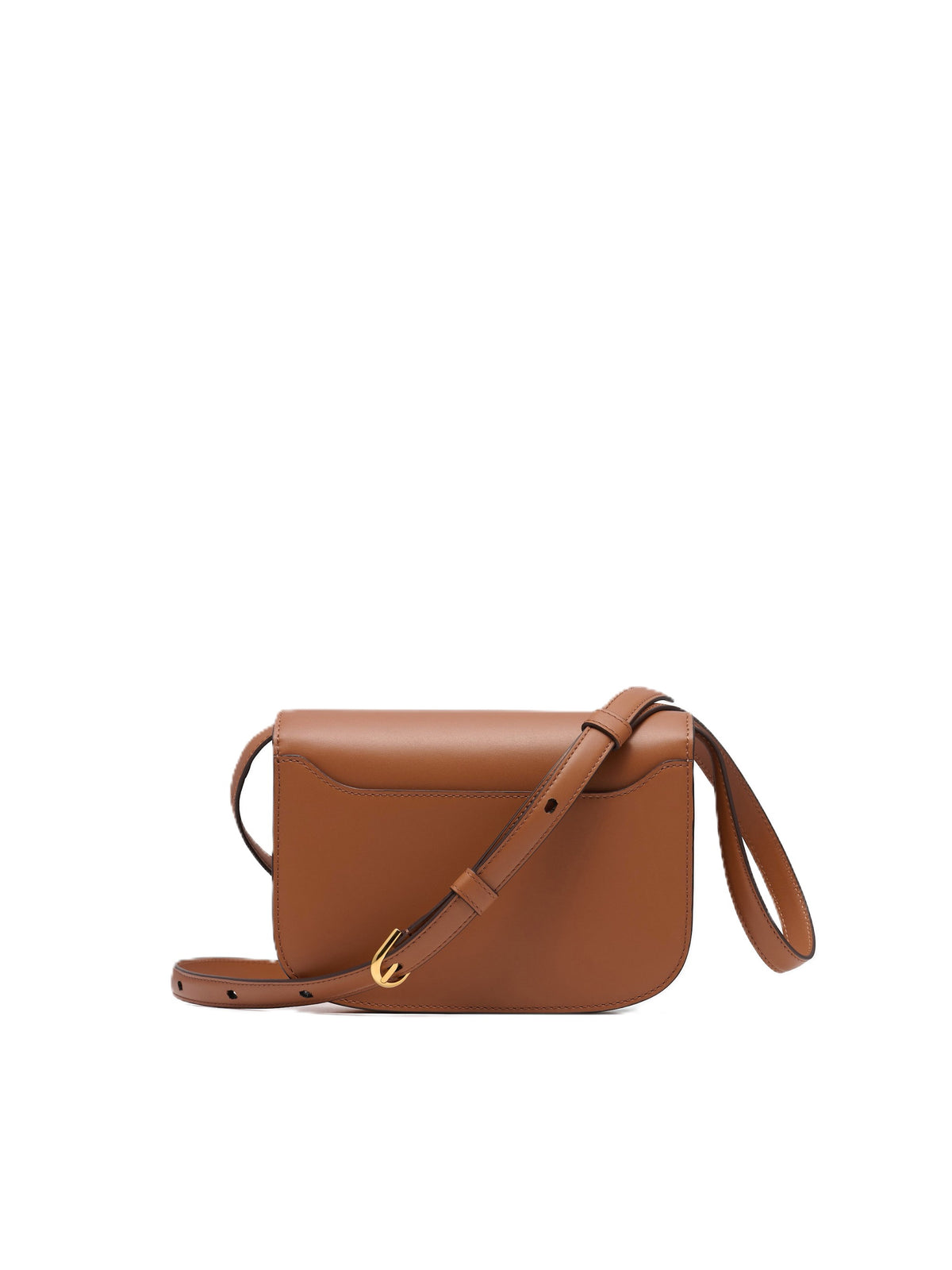 Edlic Women's Tan Leather Small Crossbody Shoulder Bag
