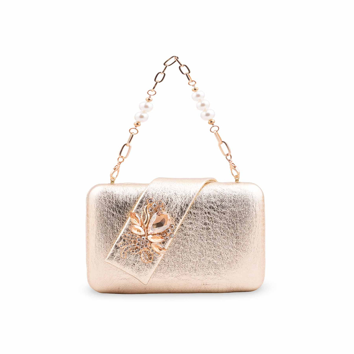 Edlic Women's Golden Fancy Clutch