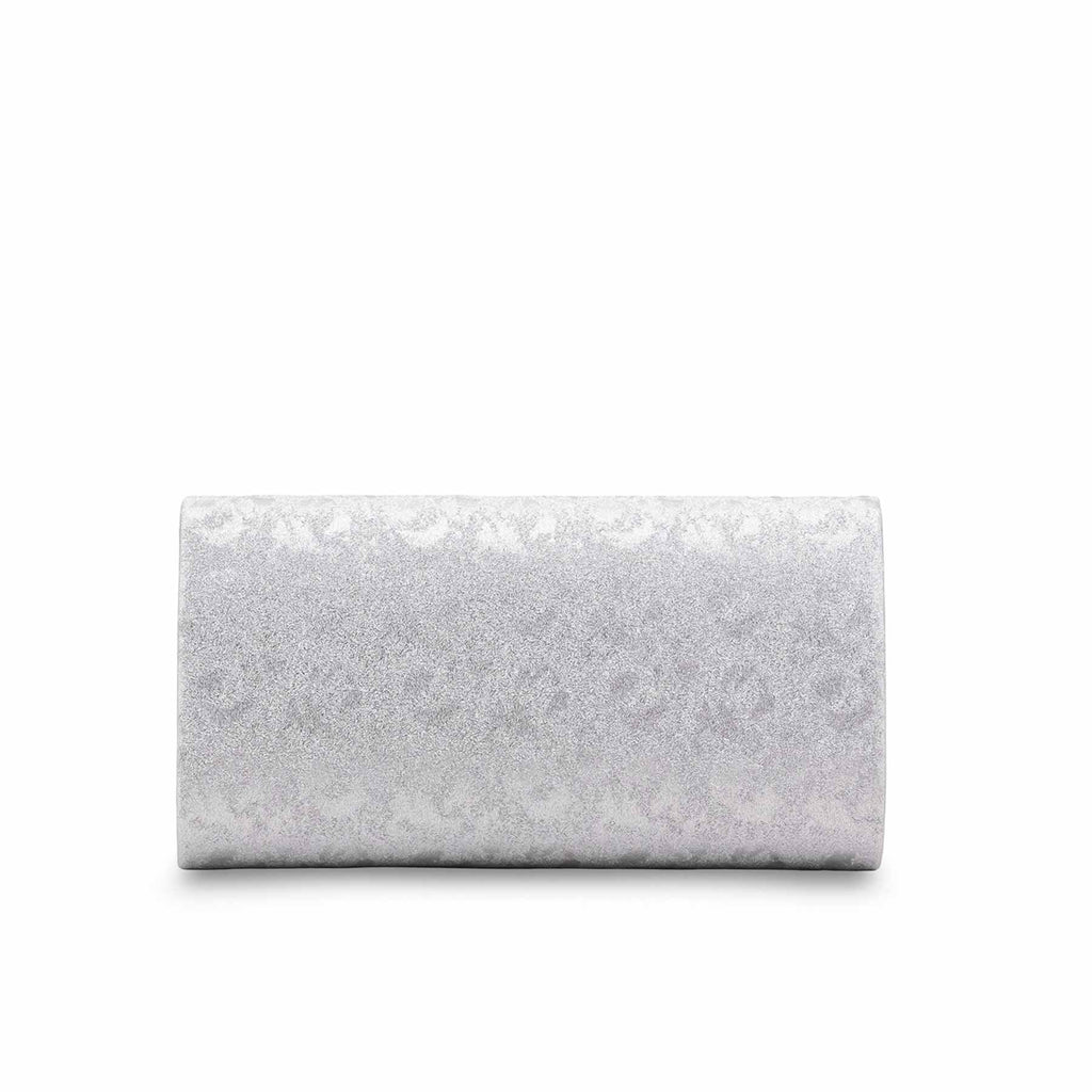 Edlic Women's Silver Fancy Clutch