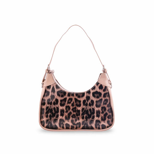Edlic Women's Beige Formal Shoulder Bag