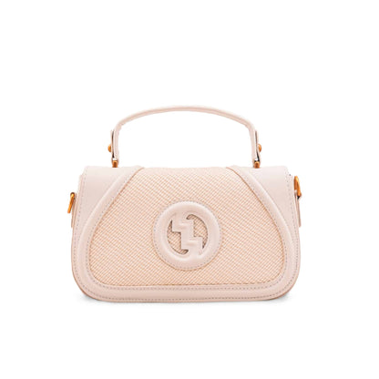 Edlic Women's Cream Structured Shoulder Ba