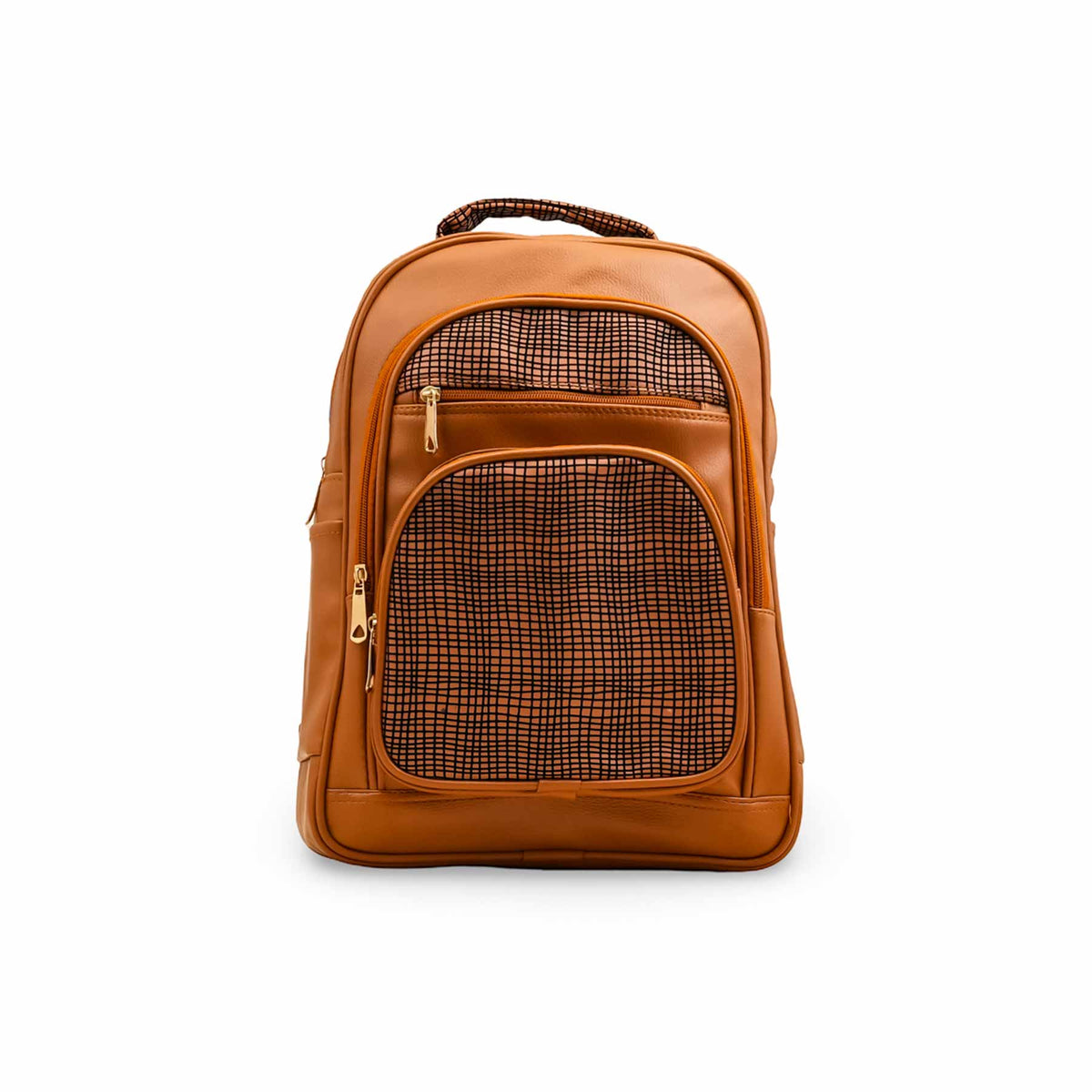 Edlic Women's Mustard Casual PU Leather Backpack