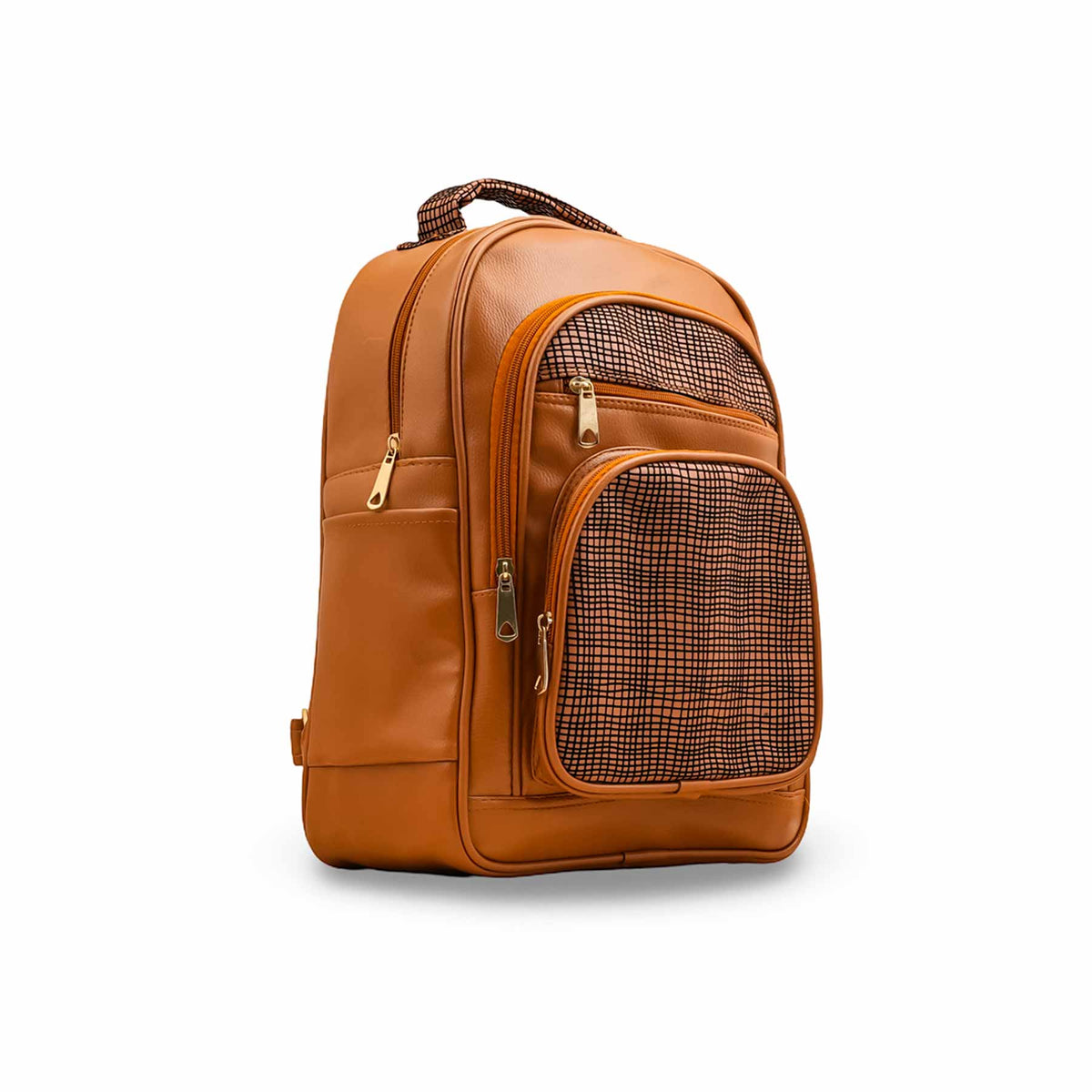 Edlic Women's Mustard Casual PU Leather Backpack