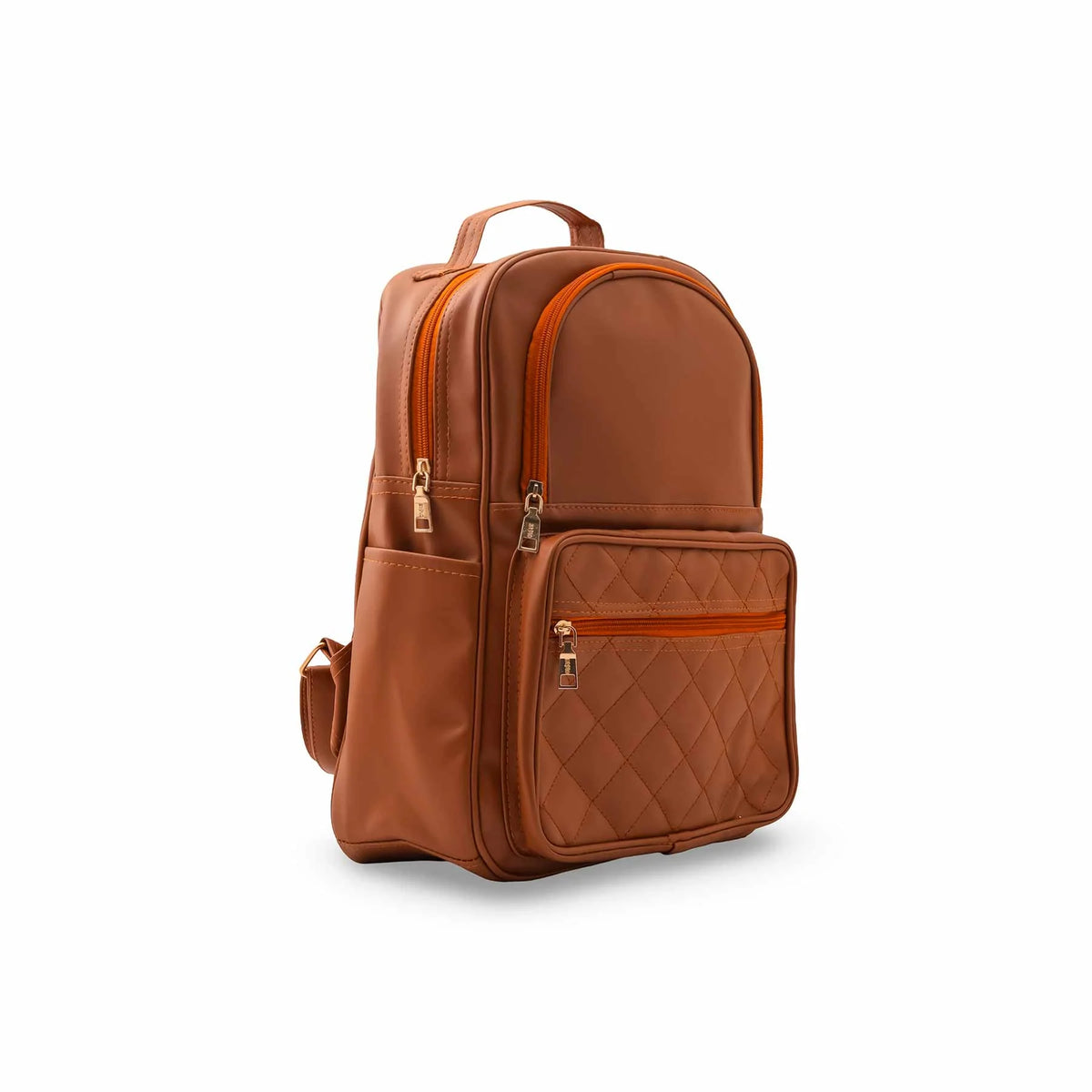 Edlic Women's Mustard Casual PU Leather Backpack