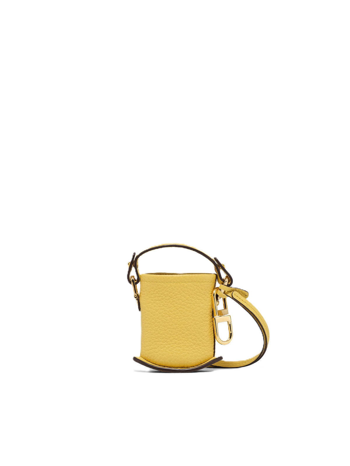 Edlic Women's Pollen Calfskin Mini Bucket Bag Charm