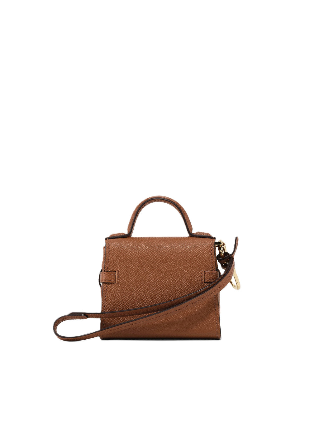 Edlic Women's Tan Calfskin Mini Bag Charm