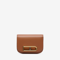 Edlic Women's Tan Leather Small Crossbody Shoulder Bag