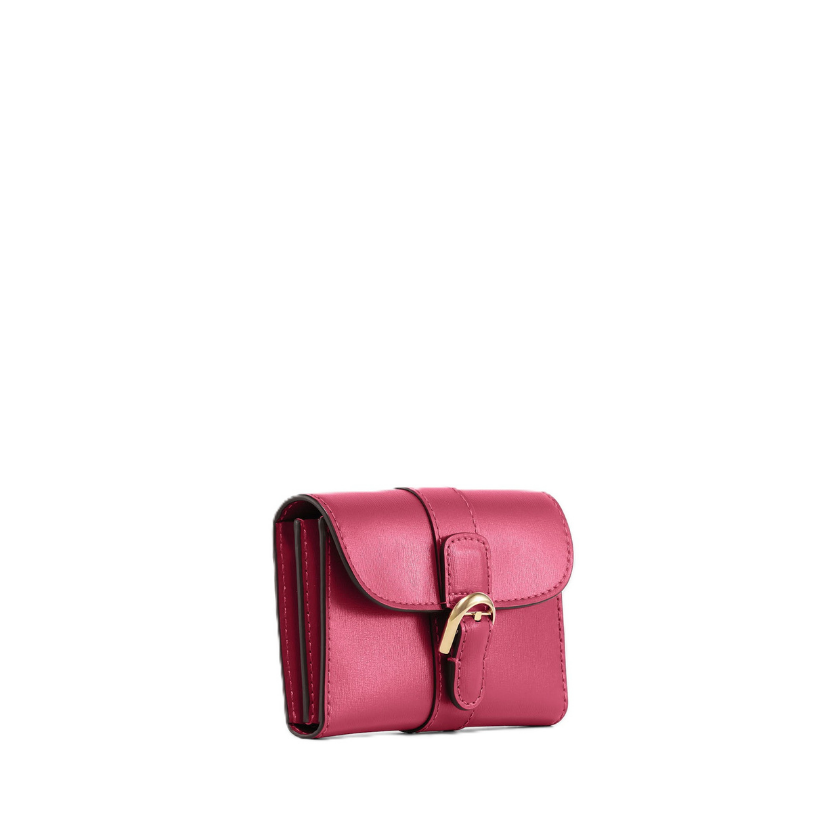 Edlic Women's Candy Sky Calf Leather Card Holder